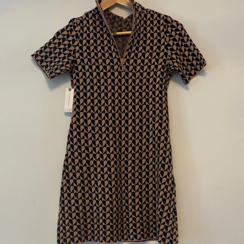Anthropologie knit mini dress- size XXS NWT - Picture 2 of 6